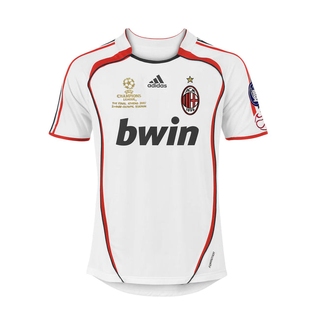 AC Milan 2006/07 UCL Final Away Retro Jersey – Bwin Away Kit