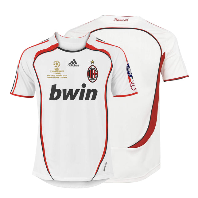AC Milan 2006/07 UCL Final Away Retro Jersey – Bwin Away Kit