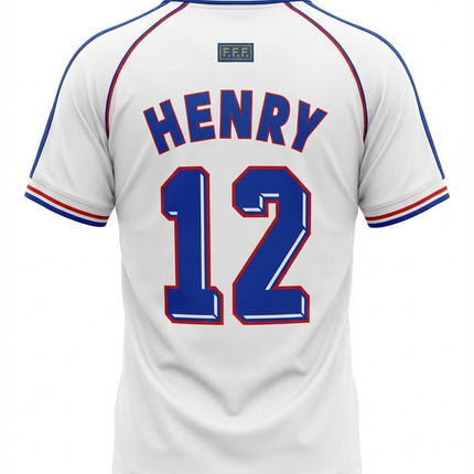 France Away Jersey from the 1998 FIFA World Cup made by Adidas.