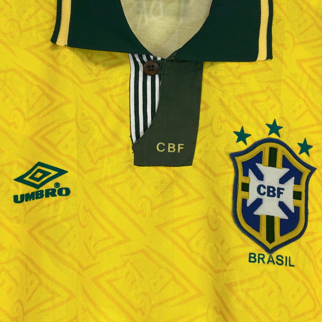 Brazil 1991/93 Home Shirt (Umbro) | Classic CBF Retro Jersey