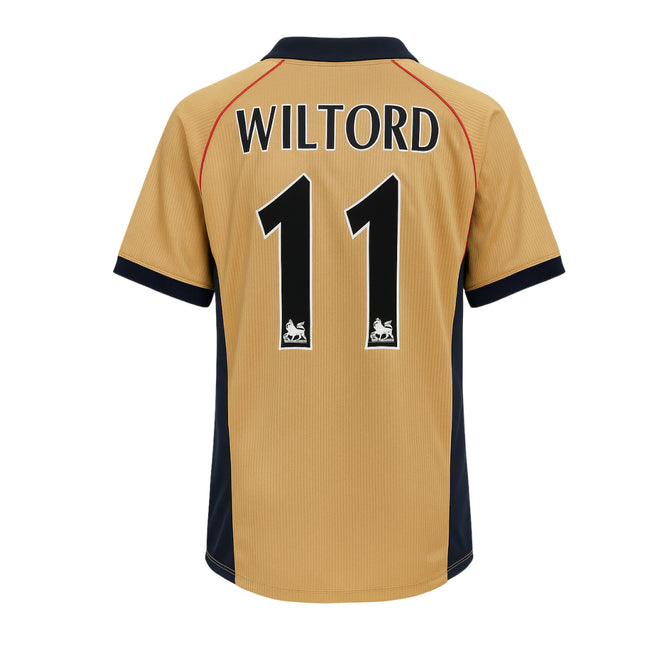 Arsenal 2001/02 Sega Gold Away Retro Football Shirt