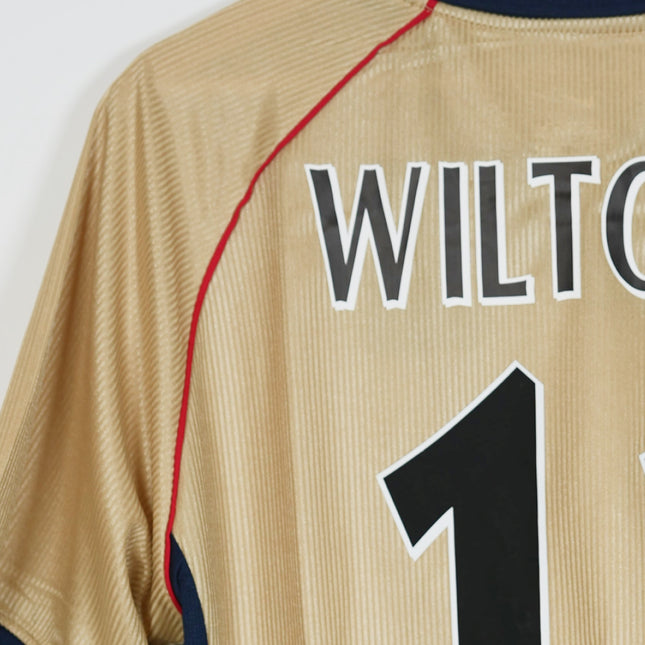 Arsenal 2001/02 Sega Gold Away Retro Football Shirt