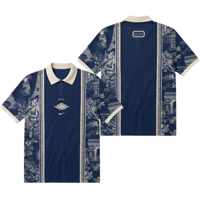 PSG x Nike x Air Dior Paris Polo Shirt - Paris Saint-Germain Football Style UAE
