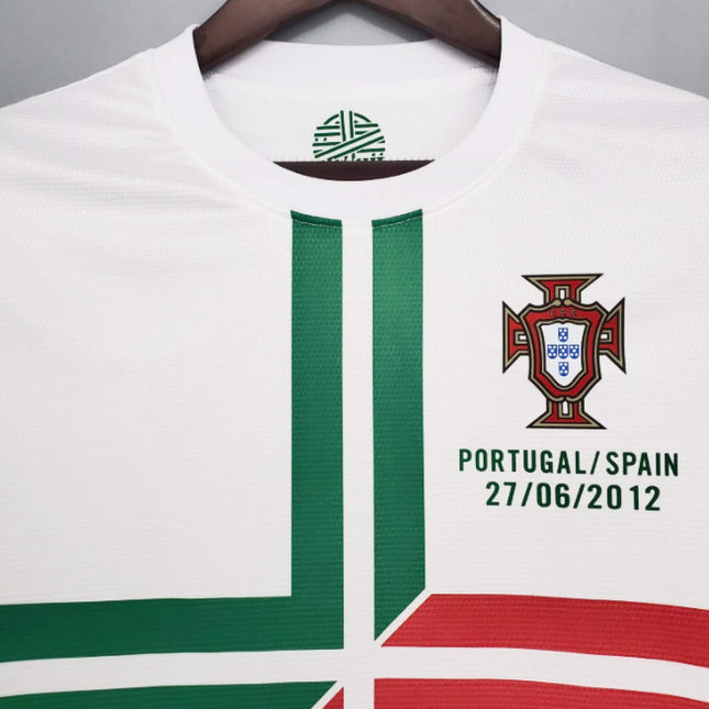 Portugal 2012 Away Jersey | Euro 2012 Retro Nike Kit | Classic White & Cross Design